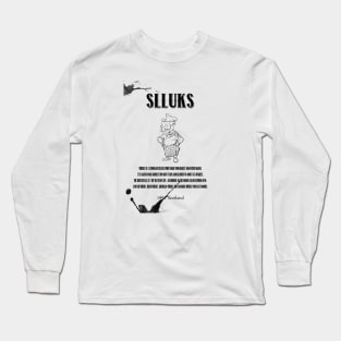 Dope Slluks chef character ready to cook illustration Long Sleeve T-Shirt